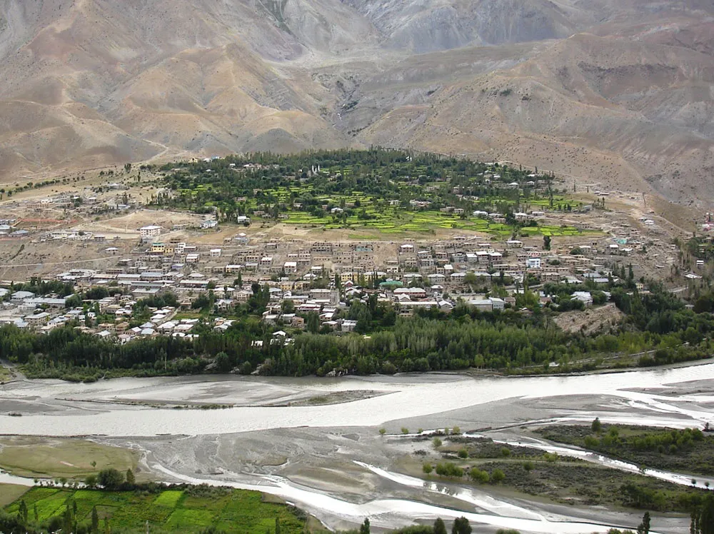town-banks-Kargil-Suru-River-district-India